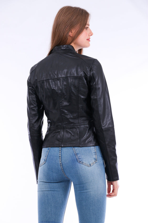 Venici Leather Biker Jacket